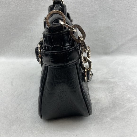 VTG Brighton Petite Leather Quilted Heart Shoulder Bag - Picture 6 of 12